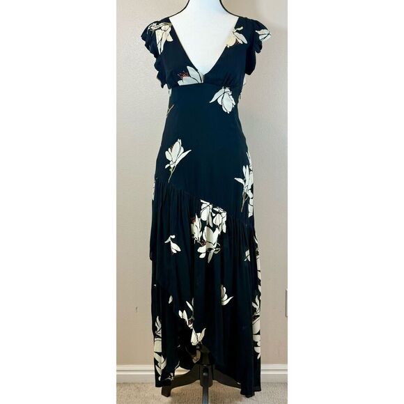 Free People She's A Waterfall Cascading High/Low Maxi Dress Women's 2 - Picture 4 of 13